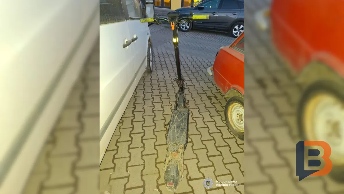 Неповнолітній водій самоката травмував двох дітей у Франківську